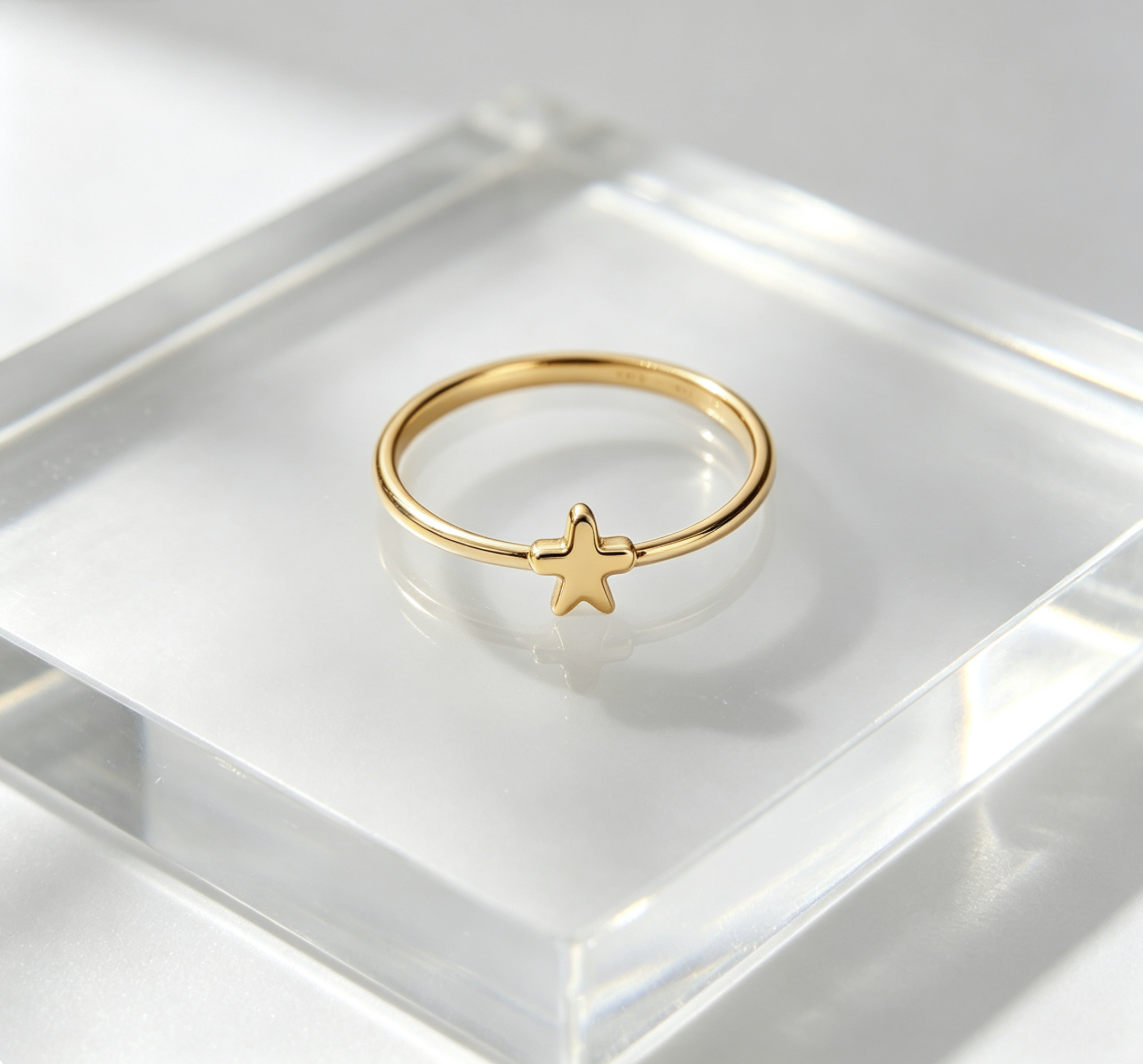 Plain Thin Gold Stackable Basic Ring